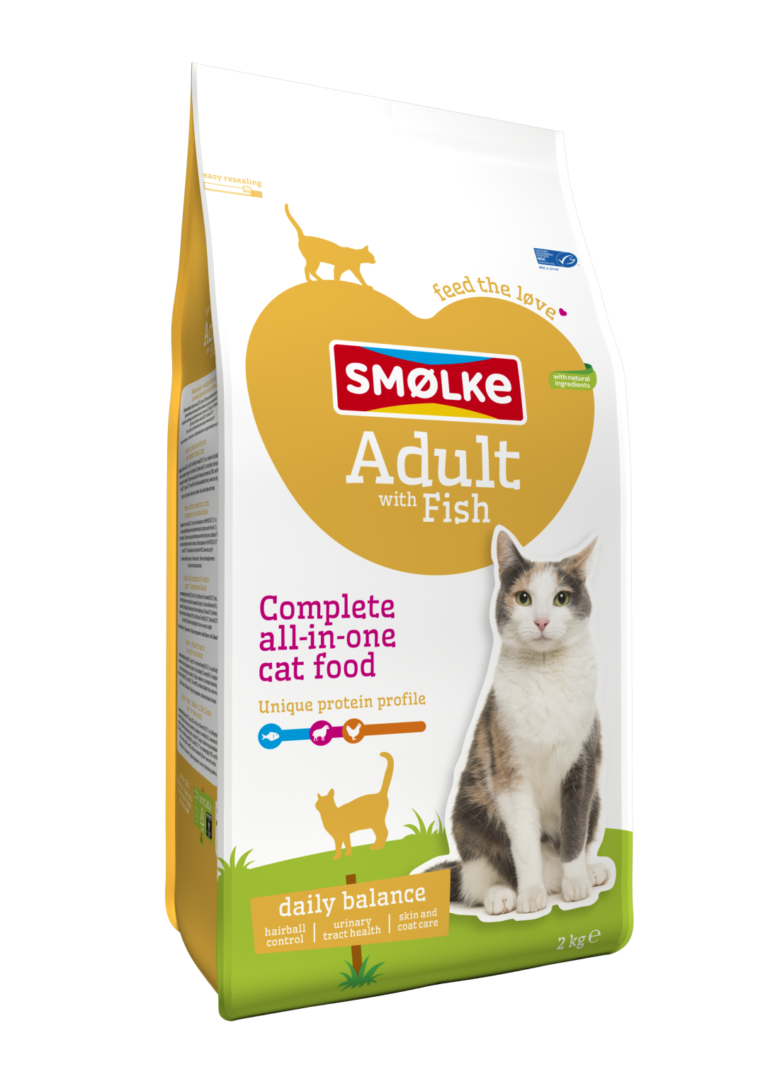 Smølke kattenvoer Adult with Fish and Rice 2 kg